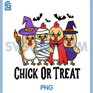 Chicken Halloween PNG, Chick Or Treat PNG