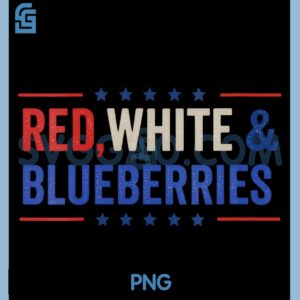 Red White and Blueberries PNG, American USA PNG, Apparel 2025 PNG