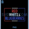 Red White and Blueberries PNG, Christian Patriotic PNG