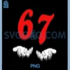 Funny Six Seven PNG, 6 7 Meme PNG