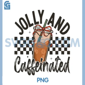 Funny to Be Jolly and Caffeinated Christmas PNG, Tree Coffee PNG