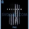 Grunge American Flag and Cross PNG, Faith Family Freedom PNG