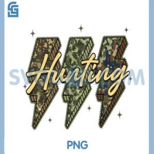 Hunting Lightning Bolt Old PNG, School Camo PNG, Hello Hunting Season PNG