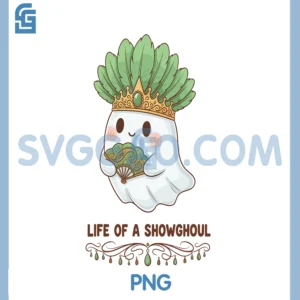 Life of a Showghoul Cute Kawaii PNG, Ghost Showgirl Design PNG