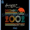 Awesome Since December 2002 PNG, Vintage 23rd Birthday PNG