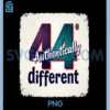 Birthday Gift 44 and Authentically Different PNG, Retro Art PNG