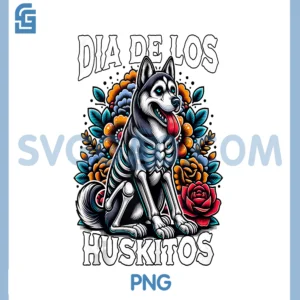 Dia De Los Muertos Huskitos PNG, Mexican Huskies PNG
