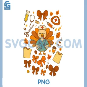 Thanksgiving Nurse Turkey Fall PNG, Medical Healthcare Workers PNG