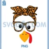 Thanksgiving Turkey Face PNG, Leopard Print Glasses Autumn Fall PNG 2 Thanksgiving Turkey Face PNG, Leopard Print Glasses Autumn Fall PNG