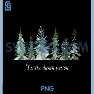 Tis The Season PNG, Winter Vibe Retro PNG