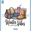 Winter Vibes Christmas Cozy Season PNG, Cute Xmas Comfort Colors PNG