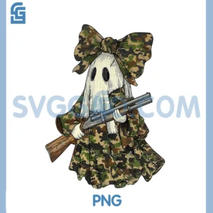 Women Deer Duck Dove Hunting PNG, Camo Ghost Boo Funny Halloween PNG