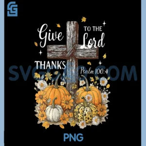 Flower Give Thanks To Lord PNG, Pumpkin Thankgiving Halloween PNG