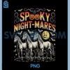 Horror Retro Spooky PNG, Night Mares Horses Boo PNG, Ghosts Halloween PNG