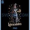 Labracadabra Funny Black PNG, Lab Dog Wizard Halloween PNG