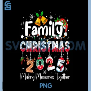 Family Christmas 2025 PNG, Matching Xmas Squad Santa PNG
