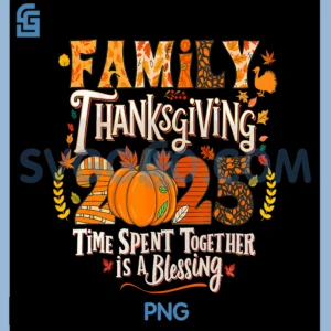 Family Thanksgiving 2025 PNG, Thanksgiving Crew Matching Group PNG