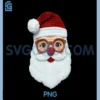 Funny Santa Crochet PNG, Merry Christmas Xmas Holiday PNG