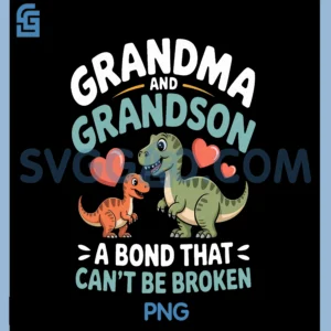 Grandma and Grandson PNG, A Bond That Can't Be Broken PNG, Dinosaur PNG