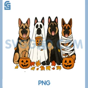 Halloween German Shepherd PNG, Halloween Dog PNG
