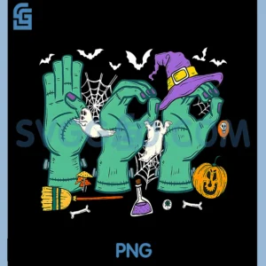 Halloween SPED Teacher PNG, Boo in ASL Boo Hands Sign Language PNG