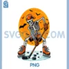 Ice Hockey Skeleton PNG, Spooky Halloween Hockey Player PNG