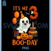 Its My 3rd Boo Day Birthday PNG, Halloween Ghost 3 Year Old PNG