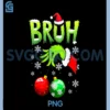 Bruh Funny Christmas PNG, Red Plaid Xmas PNG