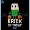 Building Bricks Halloween PNG, Brick or Treat Ghost Builder Funny PNG