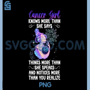 Cancer Girl Cancer Zodiac Sign PNG, Cancer Birthday PNG