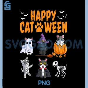 Cats Halloween Spooky PNG, Holiday Cute Kitten Cat Halloween PNG