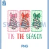 Coquette Bow Tis The Season PNG, Christmas Tree PNG, Cakes Cute Xmas PNG