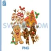 Coquette Gingerbread PNG, Man Christmas PNG