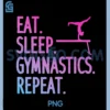 Cute Gymnastics Art PNG, Tumbling Gymnast PNG