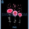 Faith Hope Love Flowers PNG, Breast Cancer Awareness Support PNG
