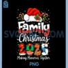 Family Christmas 2025 PNG, Matching Xmas Squad Santa