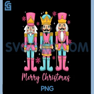 Merry Christmas Nutcracker PNG, Squad Pink PNG