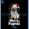 Merry Pugmas Funny PNG, Christmas Dog Lover Holiday Pet PNG