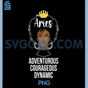 Proud Black Aries Zodiac PNG, Sign Melanin Aries Birthday PNG