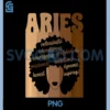 Proud Black Aries Zodiac Sign PNG, Melanin Aries Birthday PNG