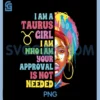 Taurus Girl Black Taurus Zodiac PNG, Sign Melanin Taurus Birthday PNG