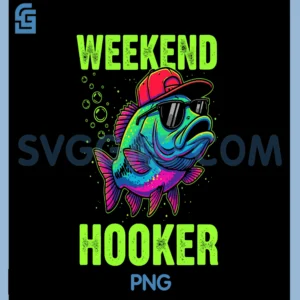 Weekend Hooker PNG, Cool Bass Graphic Novelty Present PNG
