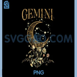 Gemini Zodiac Sign Flowers PNG, Gemini Birthday PNG, Gemini Astrology PNG