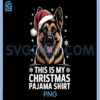German Shepherd Santa Hat PNG, Christmas Dog Holiday Humor PNG