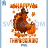 Happy Thanksgiving Funny PNG, Turkey Fall Pumpkin PNG