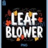 Leaf Blower Funny PNG, Autumn Season Falling Leaves Cleanup PNG
