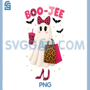 Cute Leopard Boo Ghost Coffee PNG, Halloween Graphic PNG