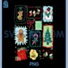 Merry Christmas Tree PNG, Santa Gingerbread Coquette PNG, Bow Snowman PNG