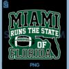 Miami Runs The State of Florida PNG, Dade County 305 Pride PNG