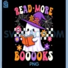 Read More Books Ghost PNG, Reading Book Funny PNG, Teacher Halloween PNG